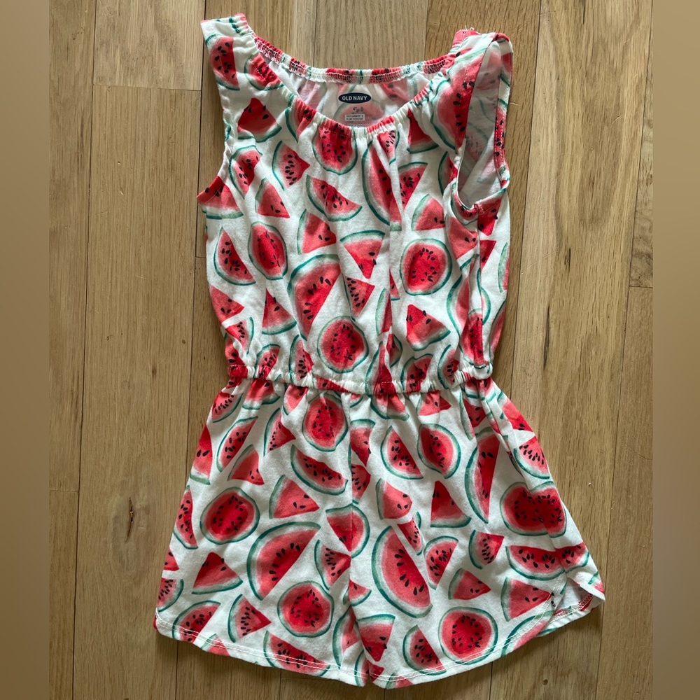 Adorable old navy watermelon romper - 4T